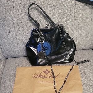 Patricia Nash Black Leather Handbag